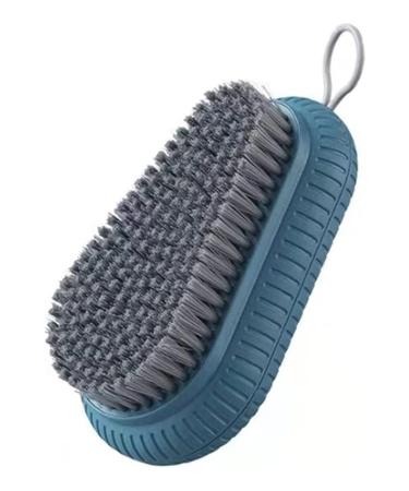 Home Shoes Brushes 1 Piece of Cleaning Brush Multi-Function Brush for Clothes and Shoes Kitchen Decontamination Cleaning Gadgets Household Items Bathroom Tool Brush(Blue)