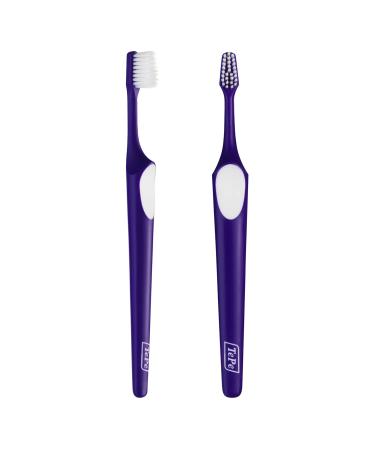 Tepe Supreme Compact toothbrush-conical brush shape with short and long bristles for optimal gentle cleaning up to the interdental spaces random color 1x1 1 piece (1 Pack) soft single