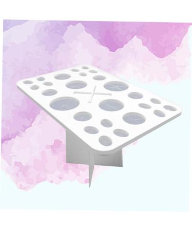 Beavorty Cosmetics Brush Organizer | 26 Makeup Brush Storage Tools | Air Drying Rack & Holder | White Cosmetic Box for Beauty Essentials - Buy Online on GoSupps.com
