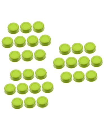 UPKOCH 30 Pcs Baby Bottle Seal Cap Feeding Bottle Cap for Travel Milk Bottle Caps Beverage Bottle Caps Replacement Travel Caps Girls Girl Child Glasses Milk Storage Food Grade Pp Greenx3pcs 4.3x4.3x1.5cmx3pcs