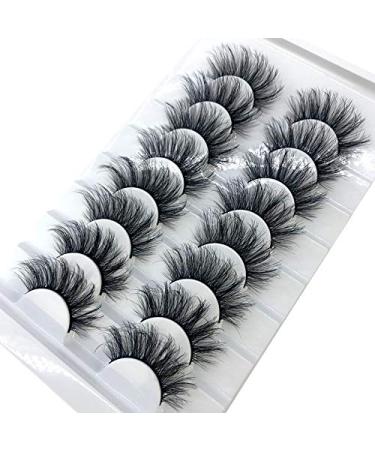 HBZGTLAD new 8 pairs of natural false eyelashes long makeup 3d mink eyelashes extend eyelashes (WD-04)