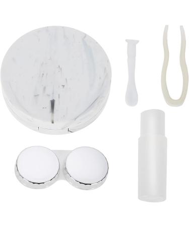Contact Lenses Soaking Case Contact Lens Box Light in Weight Small Size Made of PVC for Makeups Make Up (White) - Buy Online on GoSupps.com