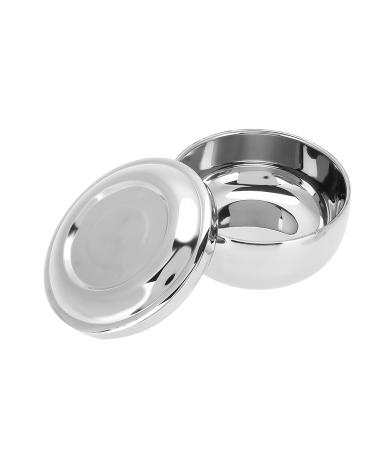 Men's Stainless Steel Shaving Soap Bowl with Mirror Cover | Universal Beauty Product for a Perfect Shave - Buy Online on GoSupps.com