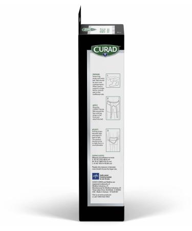 Curad Hernia Belt with Removable Compression Pads - Adjustable Hook-and-Loop Closure Elastic Black Small Size - 1 Each for Effective Support - Buy Online on GoSupps.com