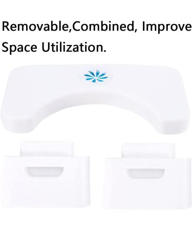 Folding Squatting Toilet Stool - White | Splicable Bathroom Potty Step Stool - Buy Online on GoSupps.com