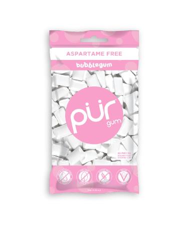 PUR Gum Sugar Free Chewing Gum with Xylitol, Aspartame Free + Gluten Free, Vegan & Keto Friendly - Natural Bubblegum Flavored Gum, 55 Pieces (Pack of 1) Bubblegum 55 Count (Pack of 1) - Buy Online on GoSupps.com