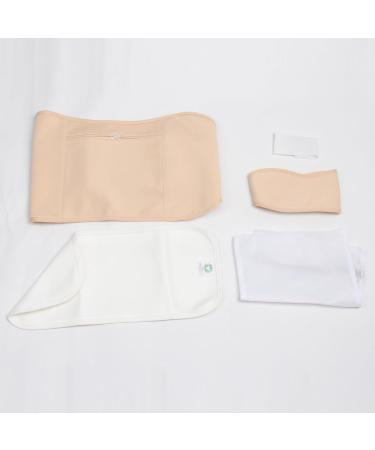 Organic Castor Oil Pack Set for Liver Detox & Thyroid Support | Reusable Cotton Flannel Compresses | 5-Pack for Stomach Waist & Neck Relief - Buy Online on GoSupps.com