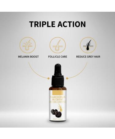 zowamap Antigreying Hair Serum Hair Darkening Serum Ganoderma Nutrient Natural Darkening Serum Restore Natural Color for Women Men 3PCS - Buy Online on GoSupps.com