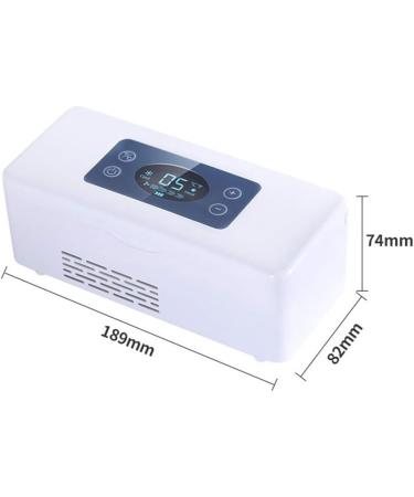 Portable Insulin Cooler Refrigerator - Home/Car Charging, LCD Display, 2-25 C Storage Temperature - Buy Online on GoSupps.com