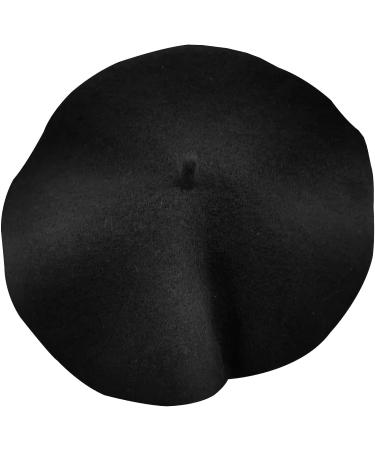 Womens Black Wool Newsboy Cap | Adjustable Baker Boy Hat for Winter - Buy Online on GoSupps.com