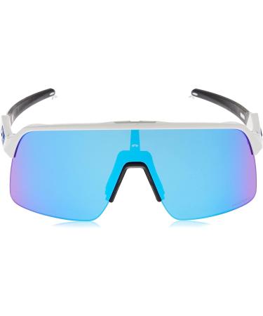 Oakley Men's Oo9463 Sutro Lite Rectangular Sunglasses - Matte White/Prizm Sapphire - Buy Online on GoSupps.com