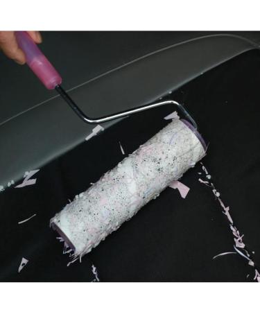 16cm Large Surface Sticky Lint Roller for Pet Hair - Extra Sticky Hair Removal Tool with 60 Sheets & 1 Handle (Pink) - Ideal for Carpets & Furniture - Buy Online on GoSupps.com