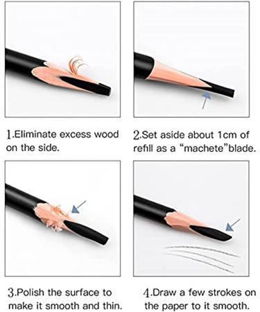 Mysense 12 PCS Dark Brown Eyebrow Pencil Set Waterproof Eyebrow Pen Long Lasting Eyeliner Professional Eye Makeup Brow Tint Pen(Dark Brown-12PC) - Buy Online on GoSupps.com
