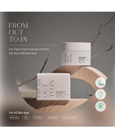 F.O.T.I Vegan Moisturizer Face Cream Korean Cloudberry & Niacinamide Cream for All Skin Types | Alcohol Free & Cruelty Free - Buy Online on GoSupps.com
