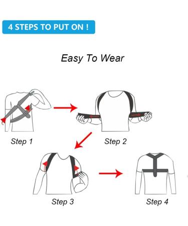 Adjustable Back Posture Corrector Belt for Spine & Shoulder Alignment - Medium Size - Buy Online on GoSupps.com