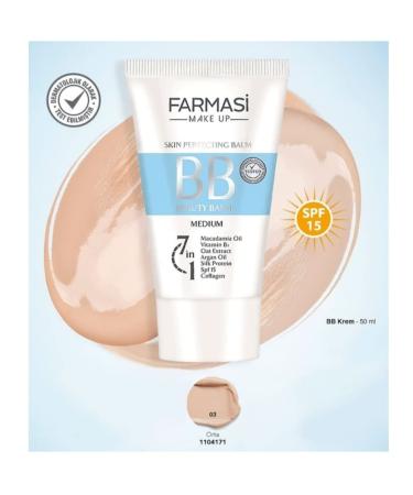 Farmasi Make Up Bb Cream 50 Ml Medium 03 - Buy Online on GoSupps.com