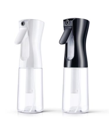 AOOWU Spray bottle Hair 2 Pack 200ml Water Caller water bottle hairdresser spray bottles spray bottle for hair salon water spray hairdresser hair for hair (200ml transparent) 200ml transparent