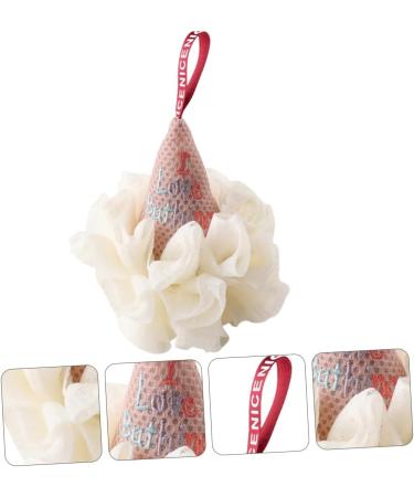 Housoutil Ice Cream Bath Ball - 2 Pcs Mesh Shower Puff & Loofah for Body Wash - Anti-Separation Polyester Sponge - Ideal for Men - International Shipping Available - Buy Online on GoSupps.com