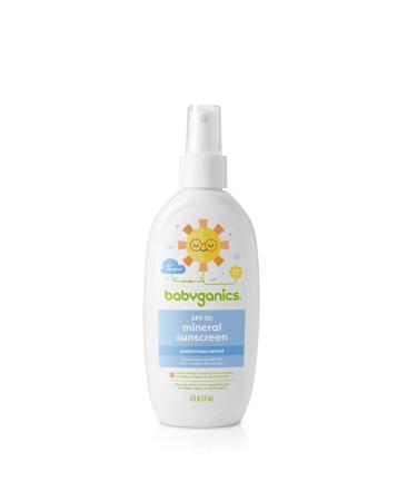 Babyganics SPF 50 Baby Sunscreen Spray | UVA UVB Protection, Octinoxate & Oxybenzone Free | Water Resistant 6oz (Pack of 2) - Buy Online on GoSupps.com