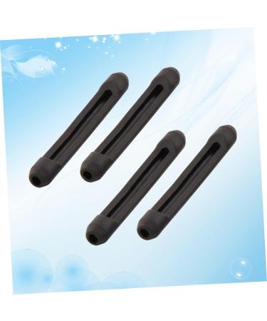 BUIFULSIC 4-Piece Anti-Slip Silicone Schnapps Glasses Holder | Slipproof Glass Covers & Ear Bracket | Black | International Shipping - Buy Online on GoSupps.com