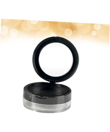 FOMIYES 3 pcs Cosmetic Empty G Mirror Black Loose with Case Portable Dispensing Powder Container - Buy Online on GoSupps.com