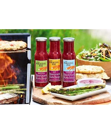 The Foraging Fox Smoked Beetroot Ketchup 9oz x 6 - Buy Online on GoSupps.com