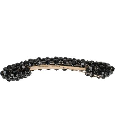 styleBREAKER Women's Black Rectangular Hair Clip with Plastic Pearls | Stylish Clip Closure | International Shipping - Buy Online on GoSupps.com