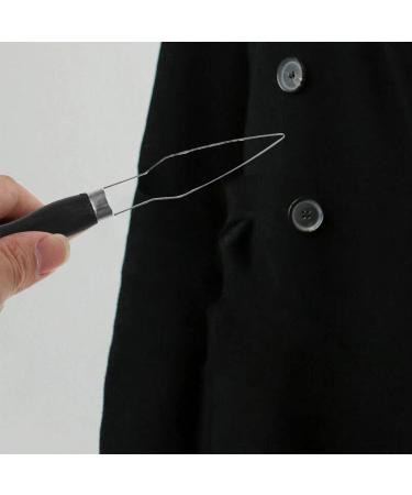 Ergonomic Button Hook for Jeans | Higyee Dressing Aids for Disabled & Seniors | Black Plastic Tool - Buy Online on GoSupps.com