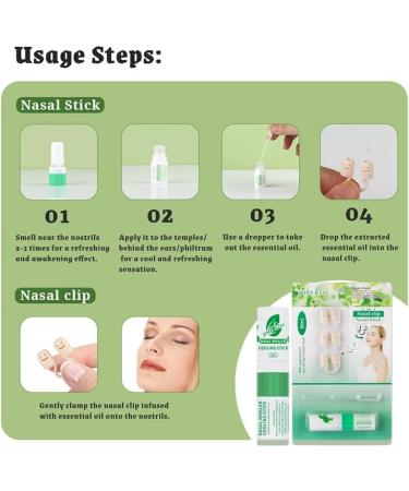 Goto Kiss 2-in-1 Nasal Inhaler & Nasal Clip Set - Mint Scent Adjustable Aroma with Dropper Cooling Relief for Stuffy Nose Perfect for Awakening & Sleep - Buy Online on GoSupps.com