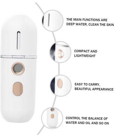 Mikinona 1Pc face water steamer household mini cosmetic white abs spray cold spray moisturizing face steamer Moisturizing spa steamer skin steamer care face - Buy Online on GoSupps.com