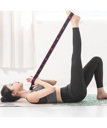 Buy 2 Yoga Bands - Elastic Fitness Stretch Belt with 8 Loops in Yellow & Pink | International Shipping Available - Buy Online on GoSupps.com