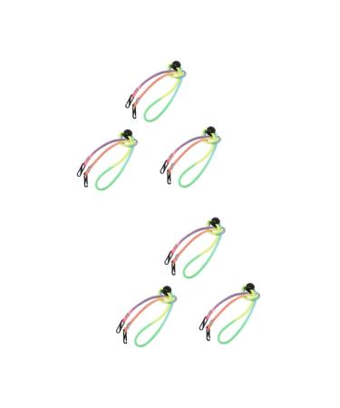 FRCOLOR 6 STK anti-lost rope sunglasses hangs colored glasses hat band hat straps Schnapsl ser caps adjustable mask cords colored glasses strap buckle face mask earling