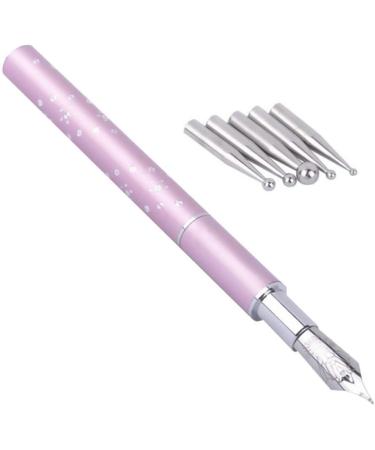 Healifty Nail Art Pens Fountain Pen Brush with Replacement Dotting Tool DIY Nail Manicure Tool Supplies (Pink) - Buy Online on GoSupps.com