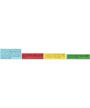 Woeber's Sandwich Pal 4 Flavor Variety Bundle - Horseradish, Sweet & Spicy, Jalapeno Mustard, and Horseradish Sauce 16 Oz. Each (Pack of 4) - Buy Online on GoSupps.com