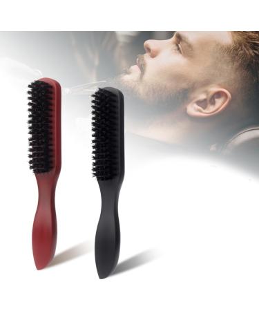 Premium Boar Bristle Beard Brush for Men - Easy-to-Use Mustache & Hair Brush - Perfect for Grooming & Shaving - International Shipping Available - Buy Online on GoSupps.com