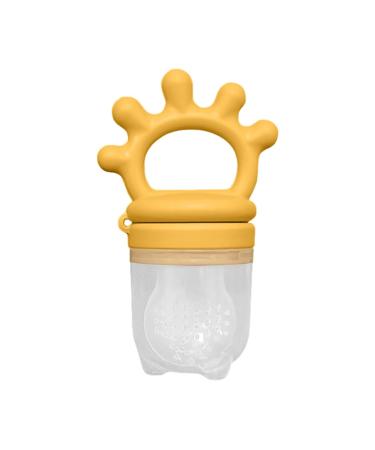 Freshy Toothed Pacifiers & Silicone Fruit Bite Toys | Safe Silicone Teething Solutions for Kids 9+ Months | Firulab Yellow - Buy Online on GoSupps.com