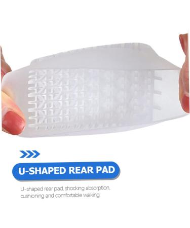 FOMIYES U-Shaped Heel Pad Cushions | 5 Pairs Orthotic Insoles for Height Increase | Invisible Heel Inserts for Men & Women - Buy Online on GoSupps.com