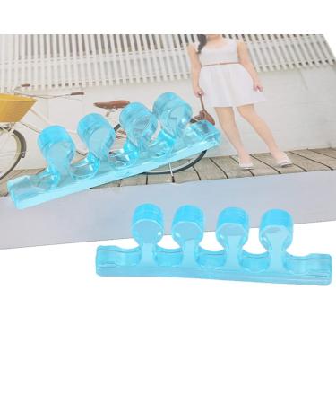 Silicone Toe Separators for Pedicures - 3 Pairs Straightener Spacers for Bunions - Blue Silicone Gel Orthotics for Men and Women - Buy Online on GoSupps.com