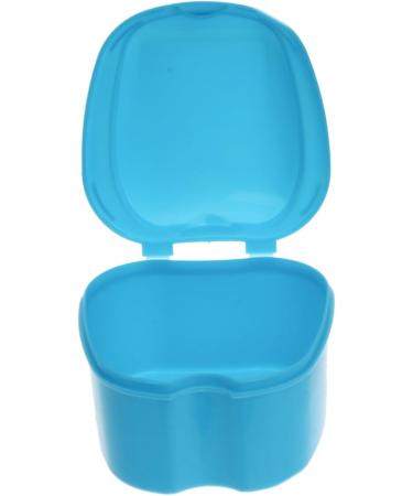 Coheali Prosthetic Toothbrush & Denture Box - Pink & Light Blue Storage for False Teeth | Durable Dental Compression Container - Buy Online on GoSupps.com