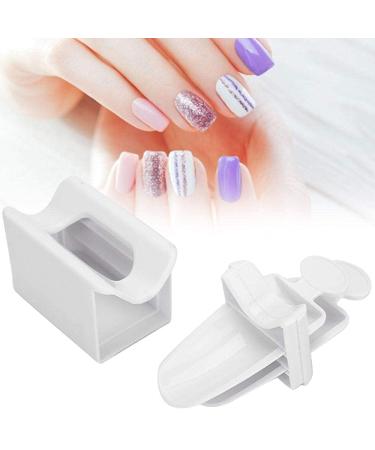 Ladieshow storage box nail dipping powder storage box nail glitter powder sequin dip recycling tray with powder spoon for household nail salon