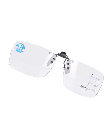 Multifocus reading glasses clip on glasses for older people (2#+250)