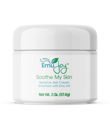 Soothe My Skin Cream for Sensitive Skin - Eczema Cream Psoriasis Atopic Dermatitis Lichen Sclerosus. Emu Oil Cream with Only Natural Ingredients
