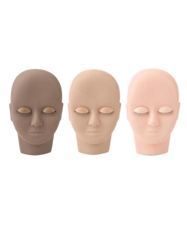 3D Face Eyelash Extension Practice Model | Removable Eyelids Makeup Training Tool - International Shipping - Buy Online on GoSupps.com