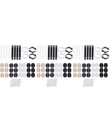 Lurrose glasses band 111 pieces 1 round glasses sunglasses Nasal pads tools and DIY WILLS SHOPER HAKE glasses-eared cushion silicone Self-adhesive nose pads slippery picture 1x3stk 5.5*0.5cmx3pcs
