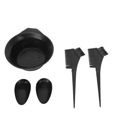 Qukaim Hair Coloring Kit Hair Dye Coloring Kit with Tinting Bowl Brush Ear Cover Hair Coloring Tools 180ml Mixing Bowl Black and White