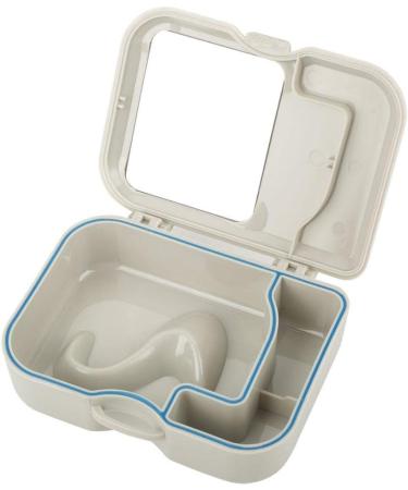 Prohesese False Teeth Storage Box | Prosthesis Care Container with Mirror & Cleaning Brush - Buy Online on GoSupps.com