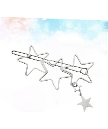 Beaupretty Star Hairpin Hair Clamps Barrettes Alloy Star Barrette Barrettes for Women Hair Ornament Clip Star Bobby Pins Silver Hair Clip Hair Styling Jewelry Lip Gloss Girl Pearlescent - Buy Online on GoSupps.com