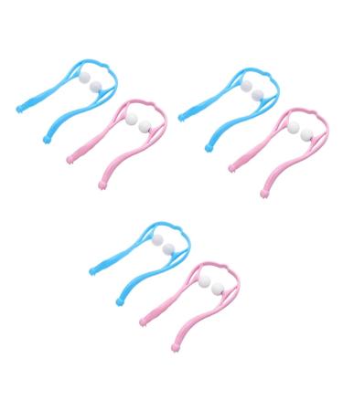 Inoomp 6 STK pressure point massage device. Servant shoulder massage device trigger-point massage device shoulder massage devices massage tab for the back neck massage massage species handheld pink bluex3st 34.5x18cmx3pcs