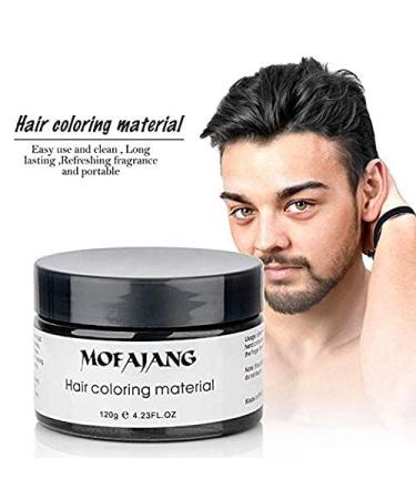 Temporary Hair Color Wax 4.23 oz | Instant Hairstyle Cream Pomade for Party & Cosplay | Easy Cleaning | Black - Buy Online on GoSupps.com