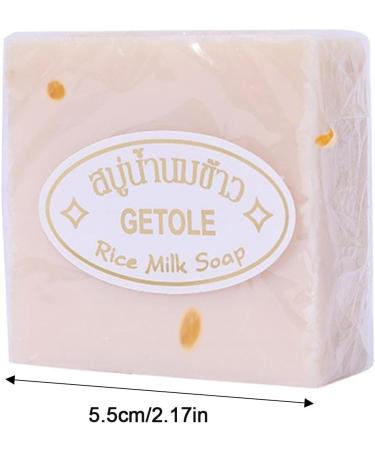 3 Natural Rice Milk Soaps Thai Handmade Rice Soap Whitening Rice Soap with Rice Extract Deep Cleansing and Moisturizing Soap for Skin Whitening - Buy Online on GoSupps.com